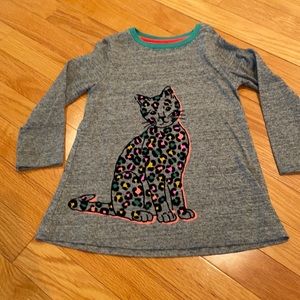 Mini Boden Neon Leopard Girls Tunic